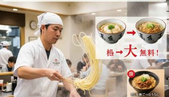【速報】丸亀製麺、明日から3日間限定で「麺増量」が無料に！冬の新作も対象